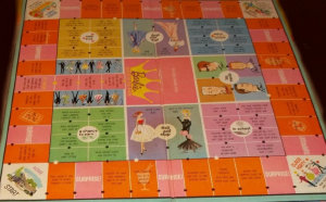 Game board for Barbies Queen of the Prom Game