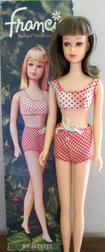 Number 1140 Brunette Straight Leg Francie with her box